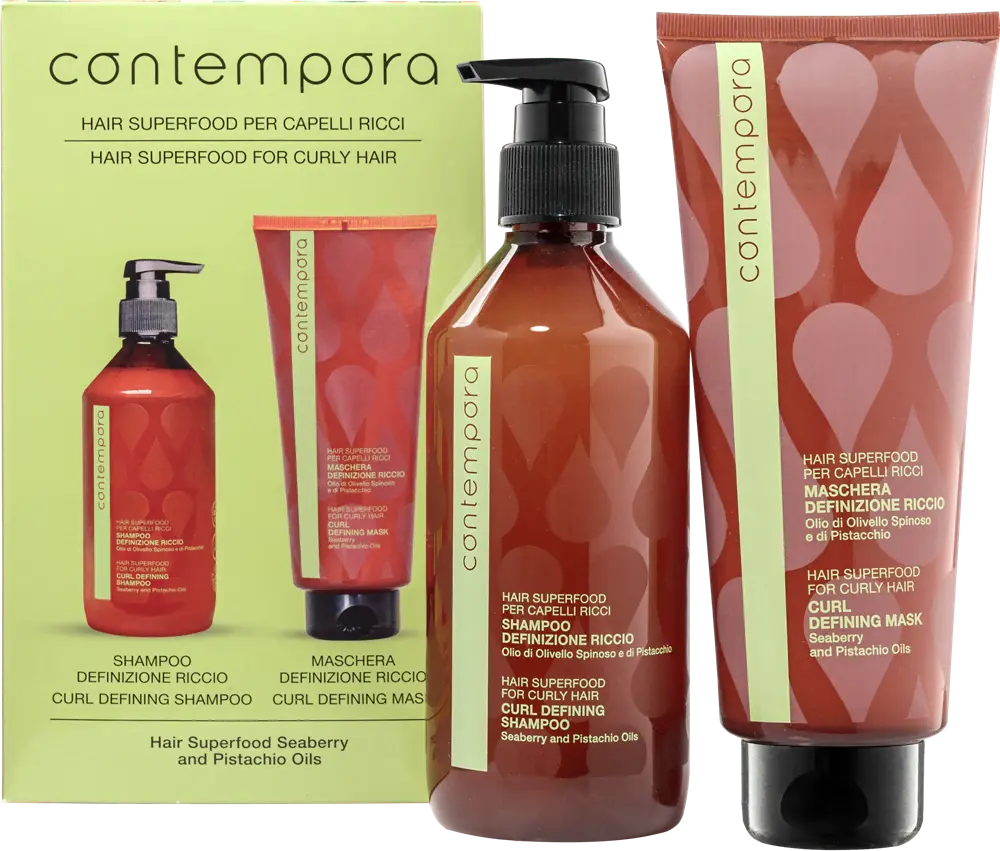 CONTEMPORA Curl Defining Set (Shampoo 500ml + Mask 350ml) CONTEMPORA