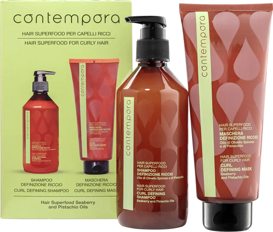 CONTEMPORA Curl Defining Set (Shampoo 500ml + Mask 350ml) CONTEMPORA